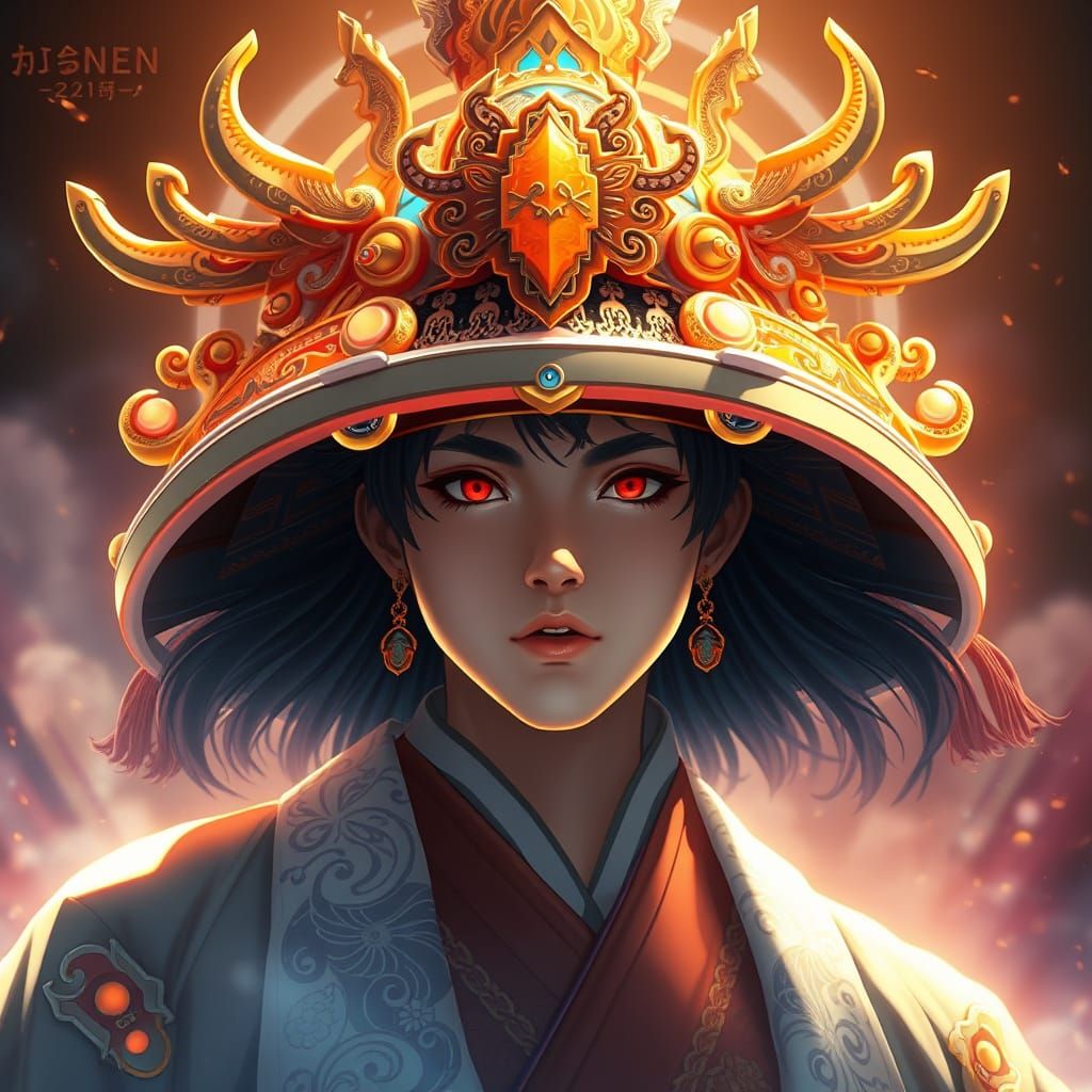 Anime Style Jeoseung Saja with Dramatic Lighting