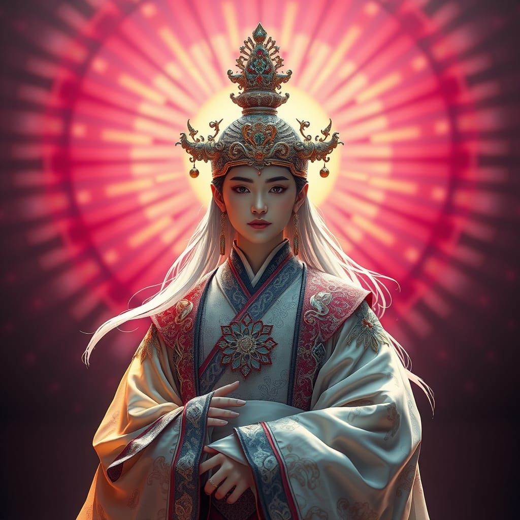 Majestic Jeoseung Saja in Anime Style with Dynamic Lighting