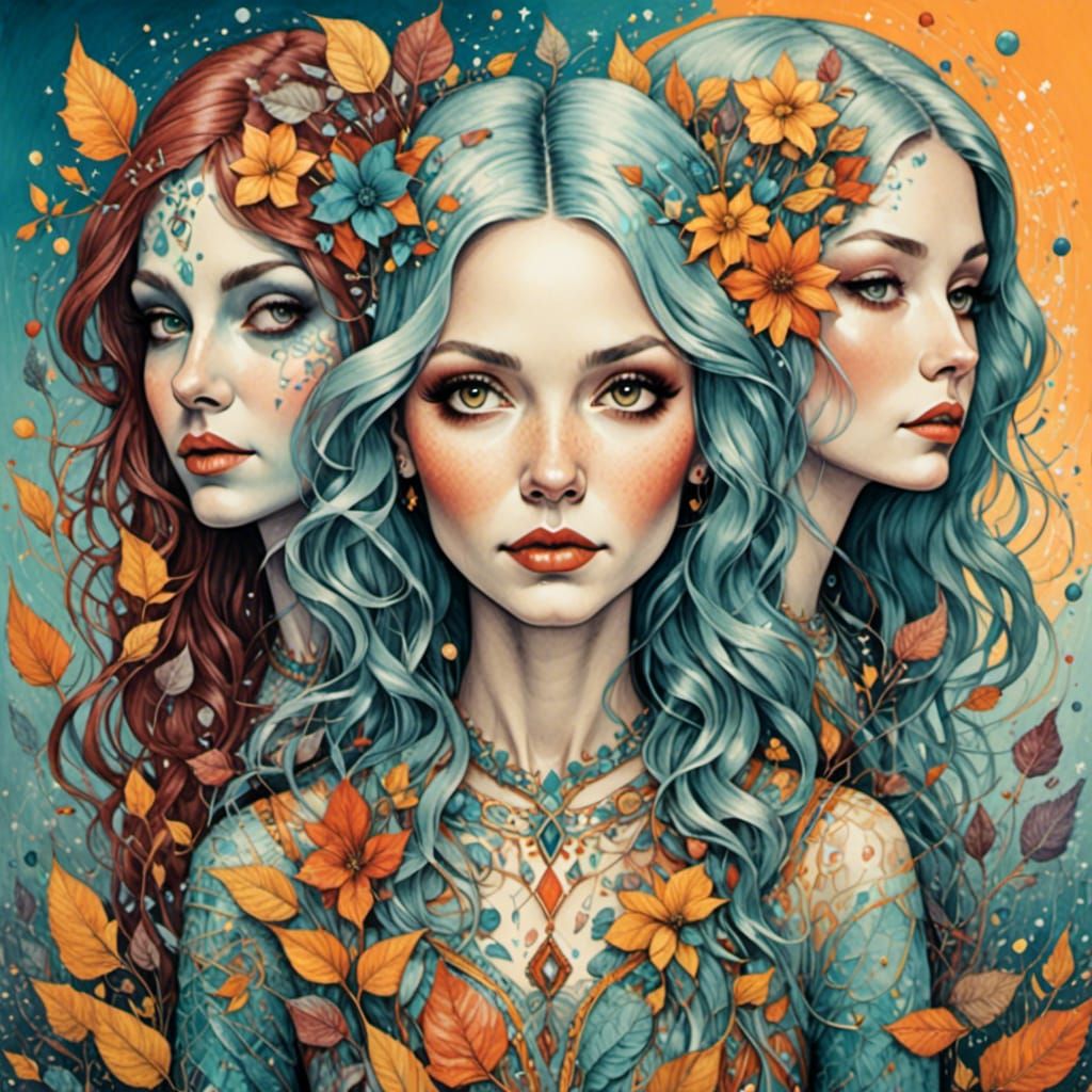 Detailed Line Art in Congdon, Basford, Sperry Style