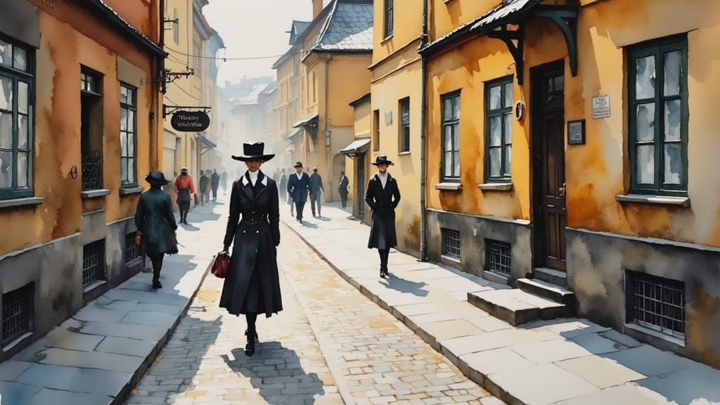 Timeless Copenhagen Street Scene in Impressionist Style