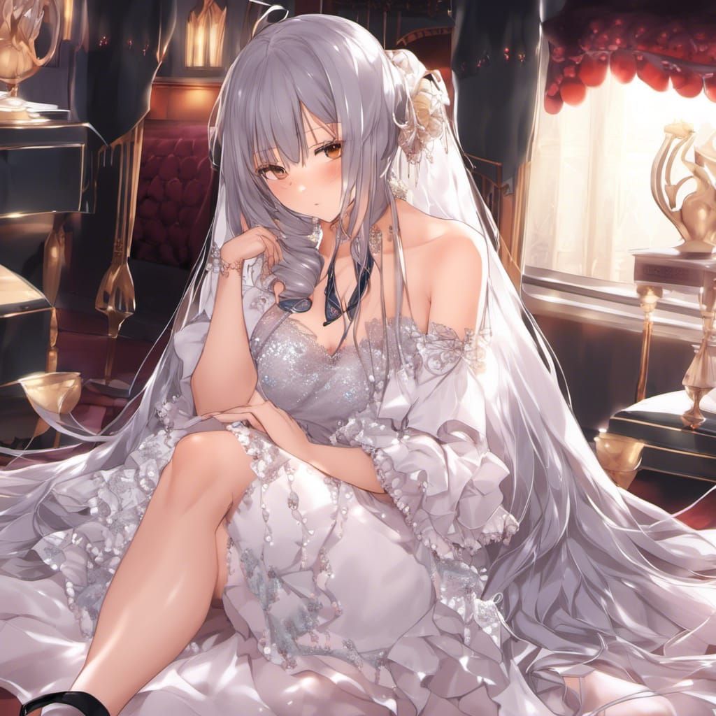 Hyperrealistic Woman with Long Hair by Fireplace