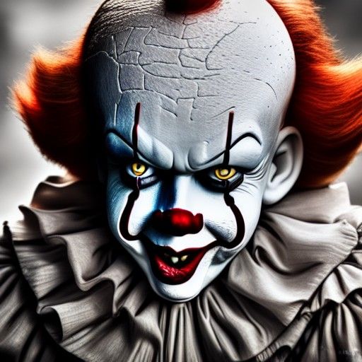Detailed Professional Photograph of Pennywise