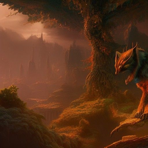 Detailed Furry Character Concept Art