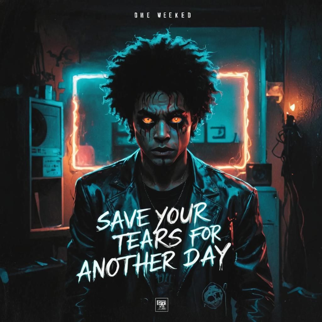 The Weeknd: Save Your Tears - Horror Music Poster