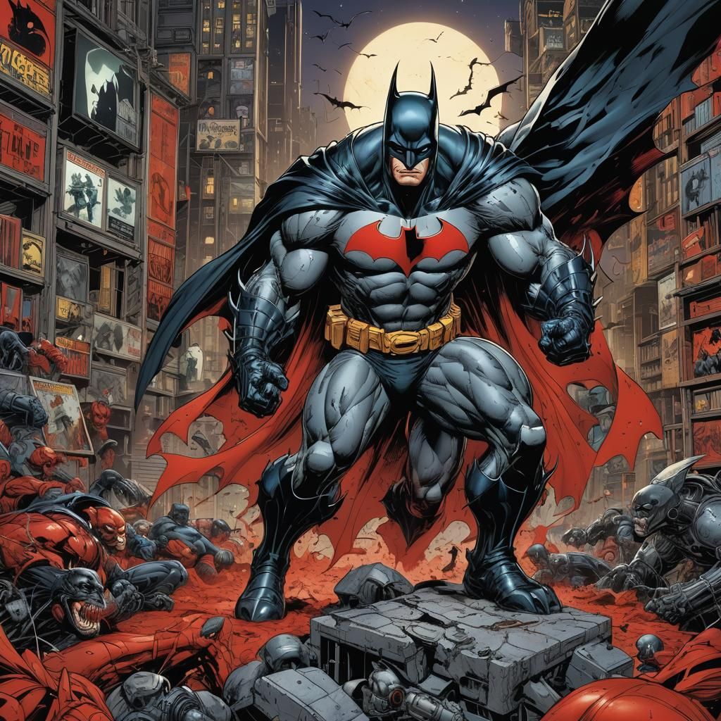 Ripclaw Batman Hybrid in Jim Lee Comic Style