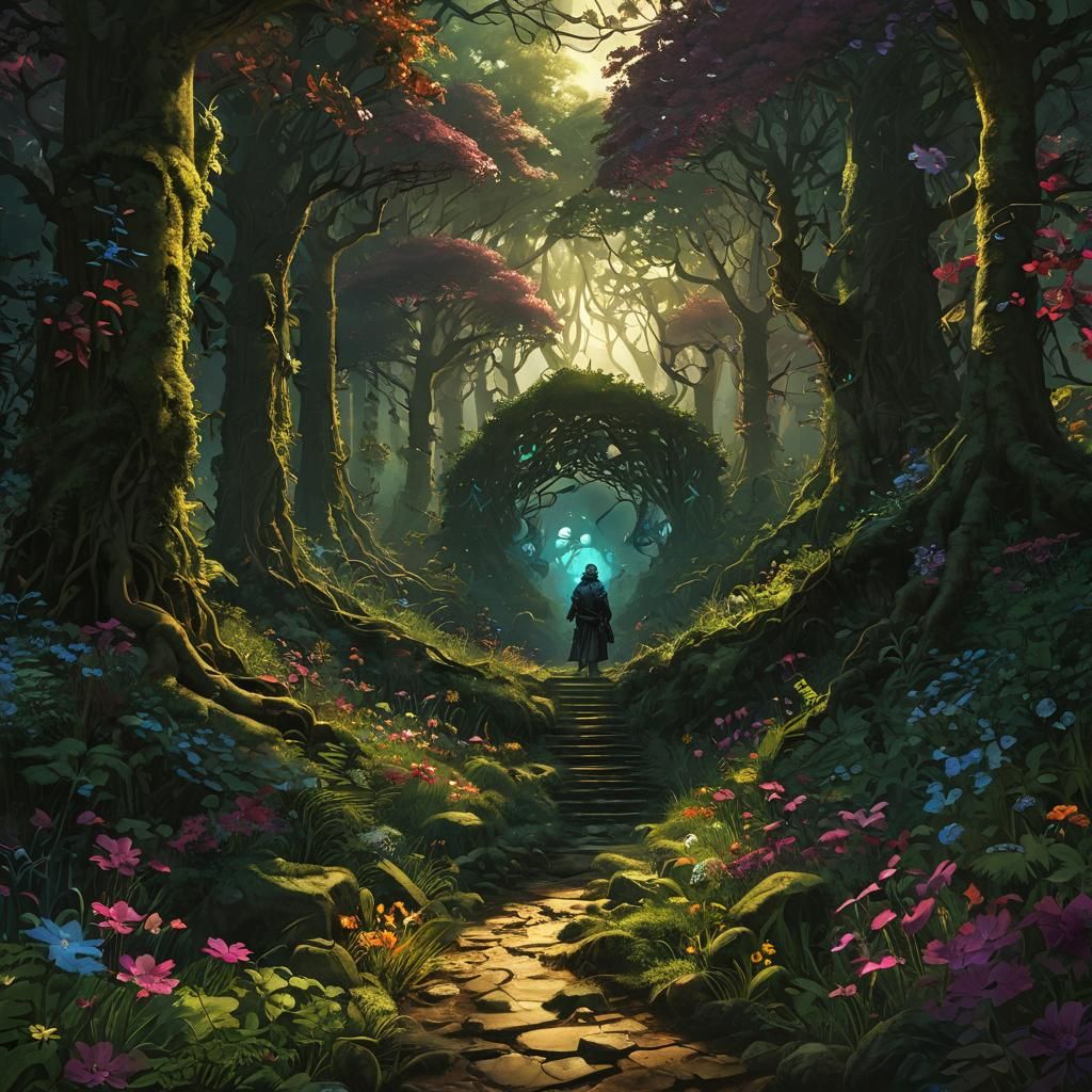 Idyllic Summer River Dusk with Heron in 3D Art