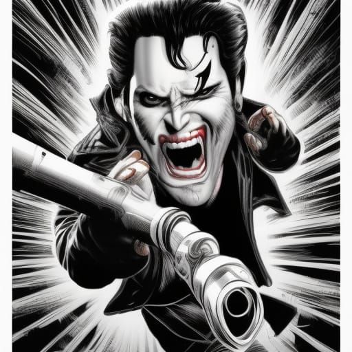 Elvis as Lobo: Comic Book Art