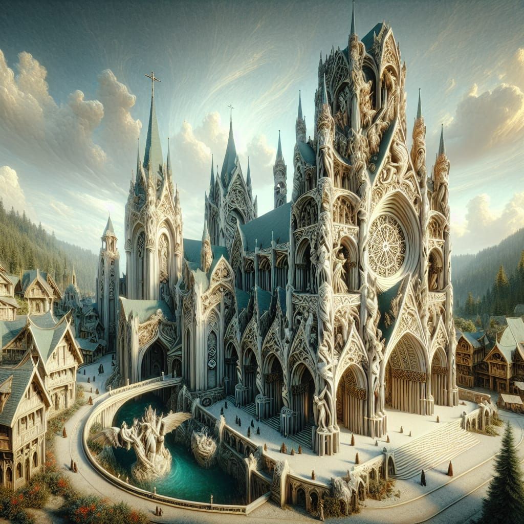 An elven cathedral of Aule