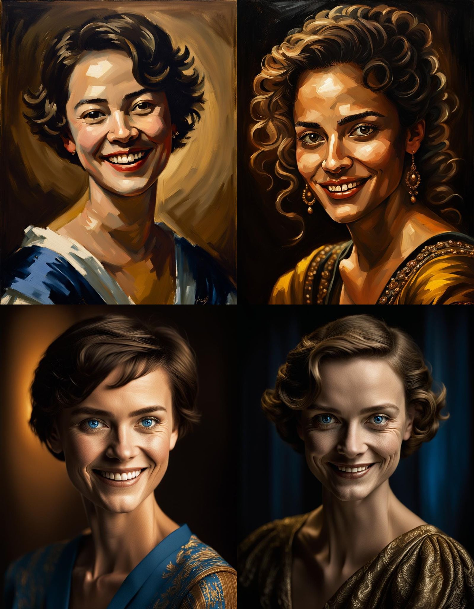 Dramatic Portrait in Tenebrism Style