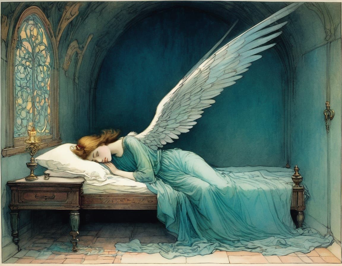 Sleeping Angel in Secret Chamber