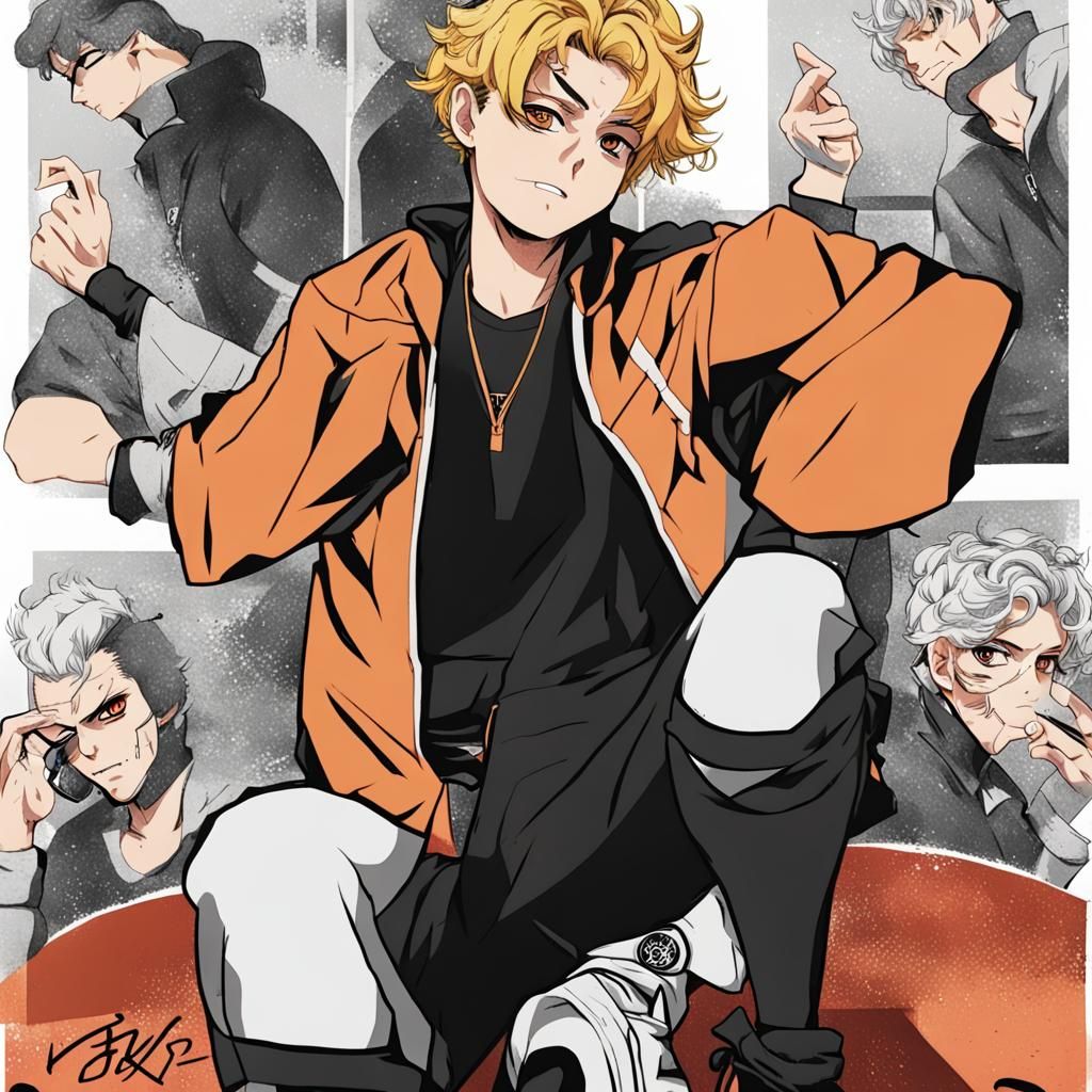 Anime style character Mikey Tokyo Revengers