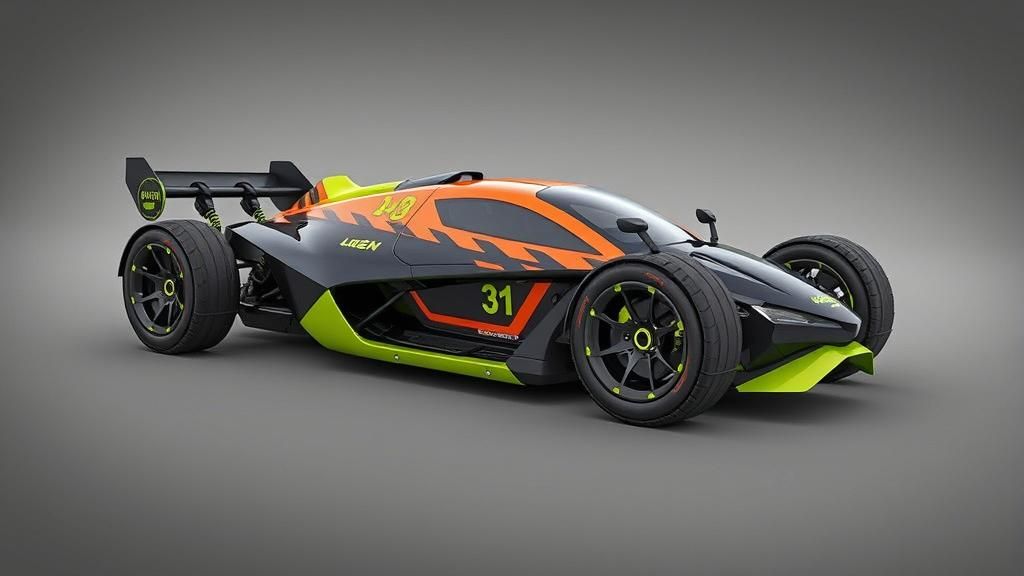 Cyberpunk Bubble-Buggy Vehicle in Futuristic Style