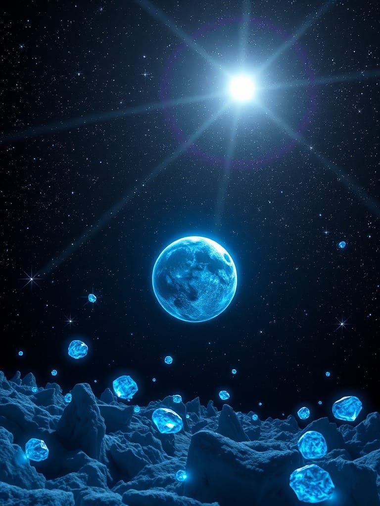 Cosmic Dreamscapes in Dark, Sci-Fi Realism