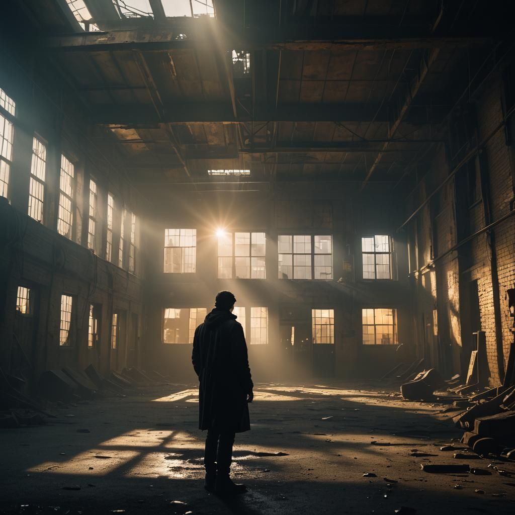 Haunted Factory Film Still Inspired by Blade Runner