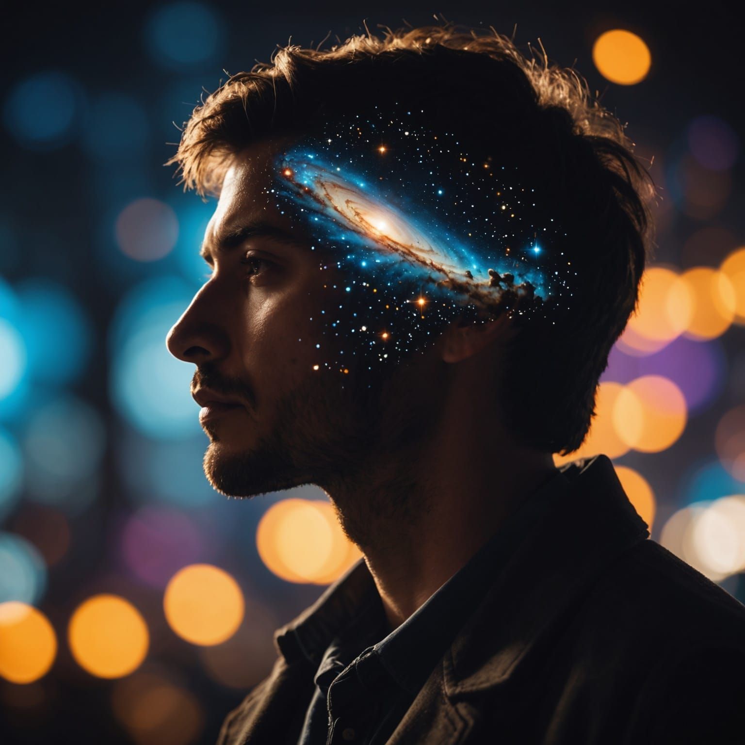 Universe Silhouette: Hyperrealistic Professional Photography