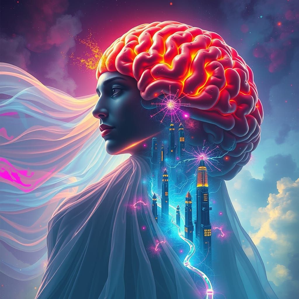 Brain City Sculpted by Metaphysical Being