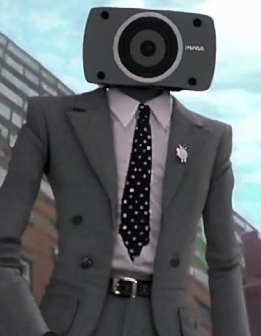 Skibidi Speakerman in Grey Tuxedo