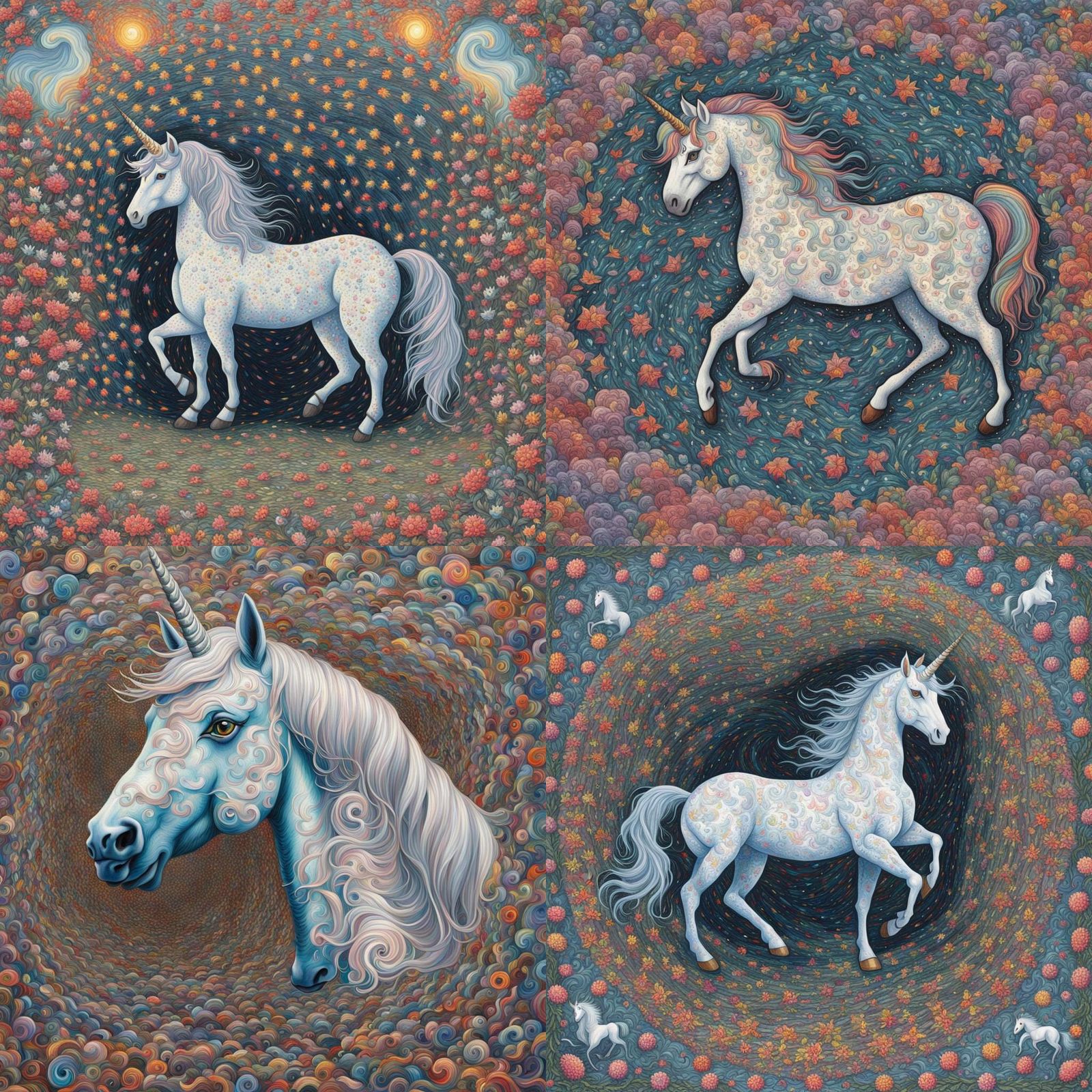 Magic Eye Painting: Hidden Unicorn Discovery