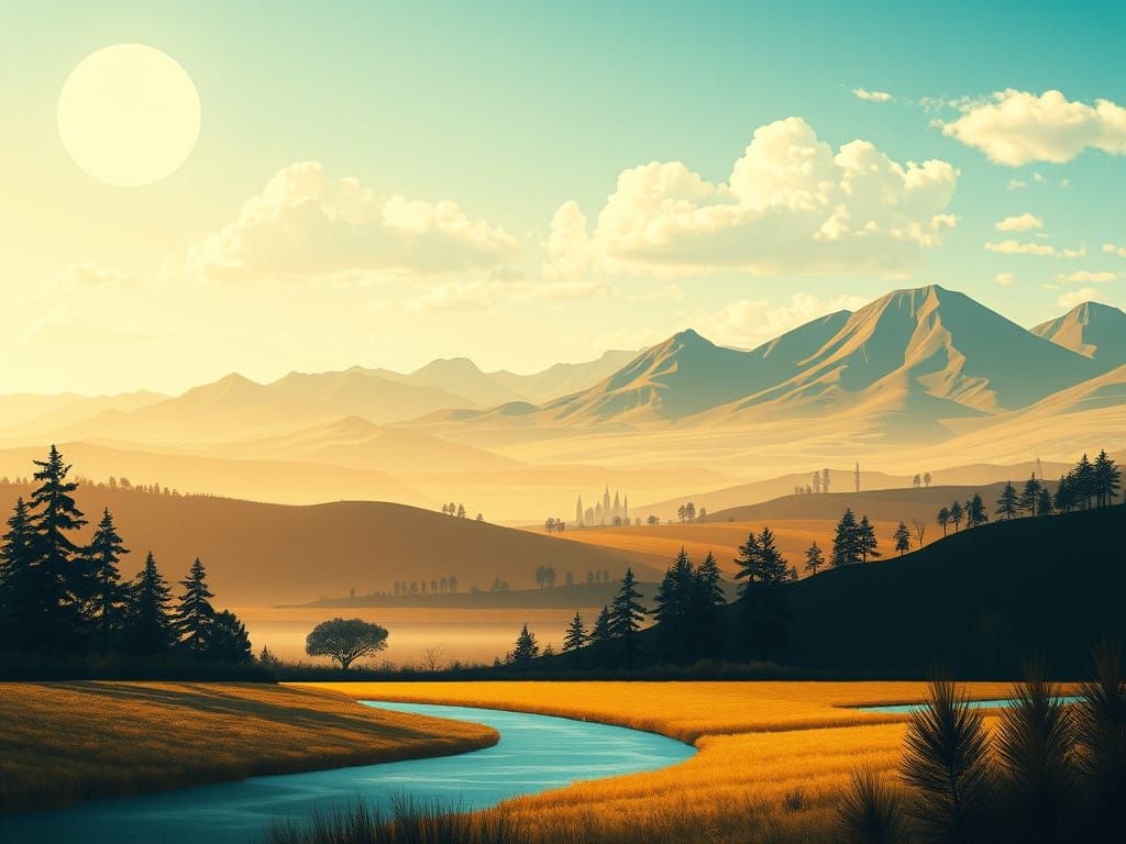 X-Ray Vector Landscape in Mixed Media