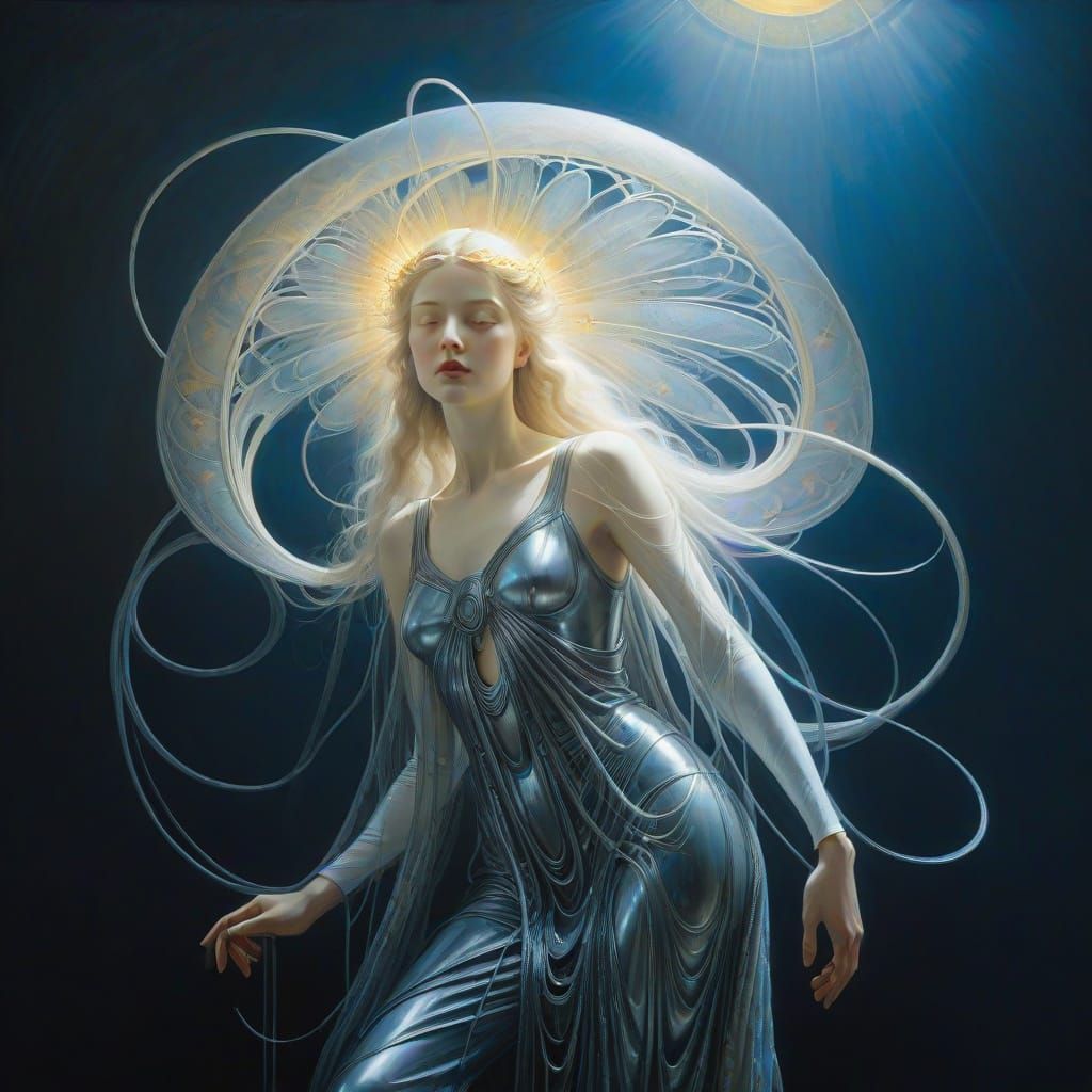 Angel of Light in Nacreous Glow