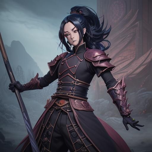 Tanjiro Kamado: Detailed Matte Painting in 8K