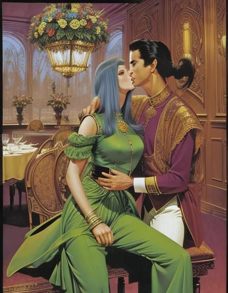 Aliens on a Date: Dark Fantasy Comic Art
