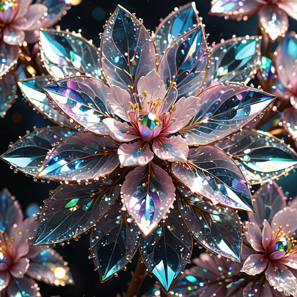 Shimmering Sakura flower