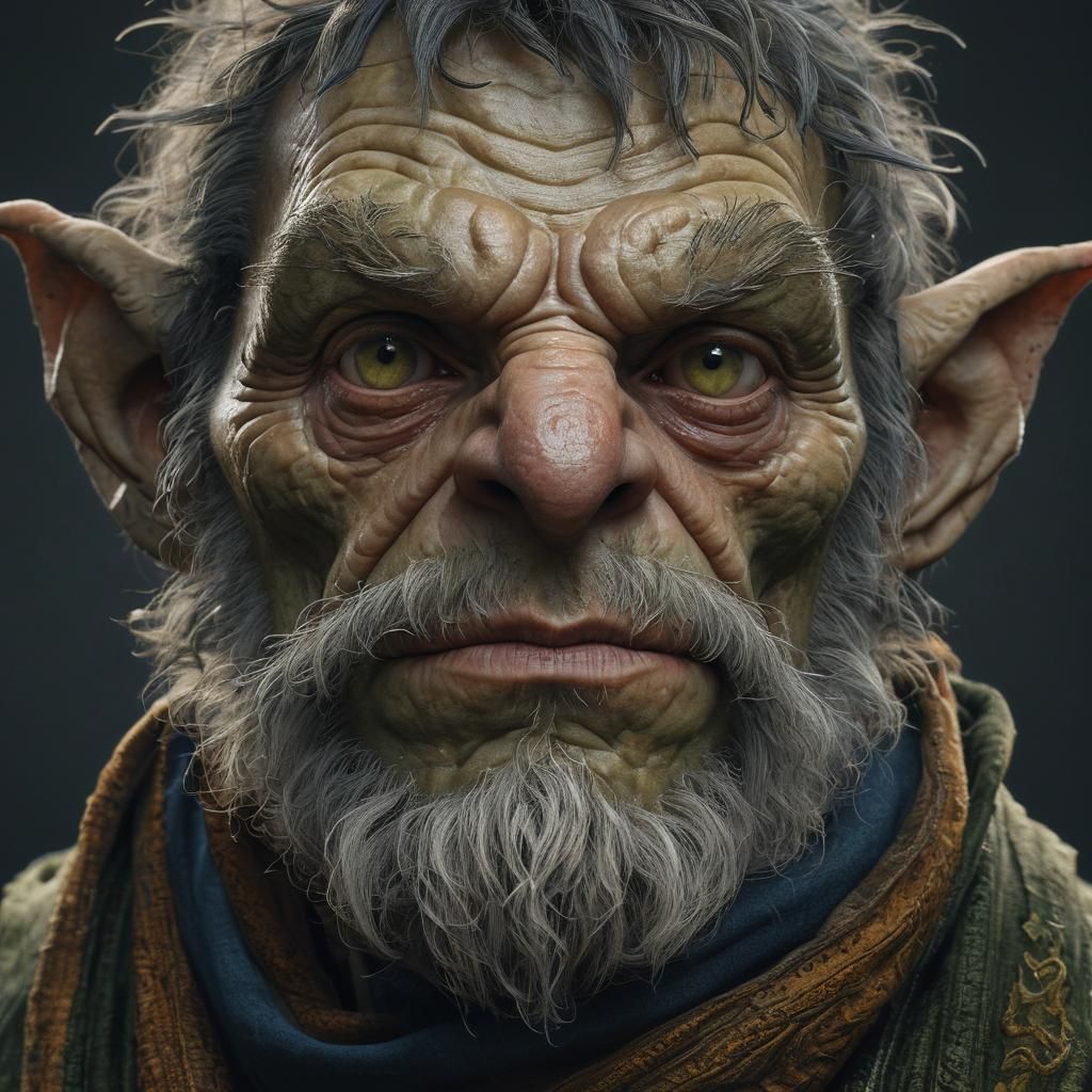 Goblin Alchemist Portrait in High Fantasy Style