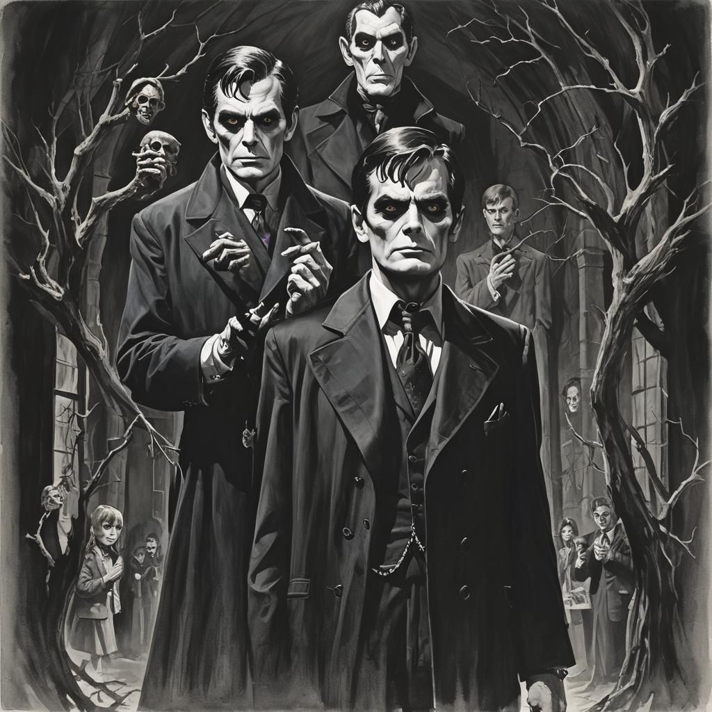 Sinister Dark Shadows in Fantasy Style