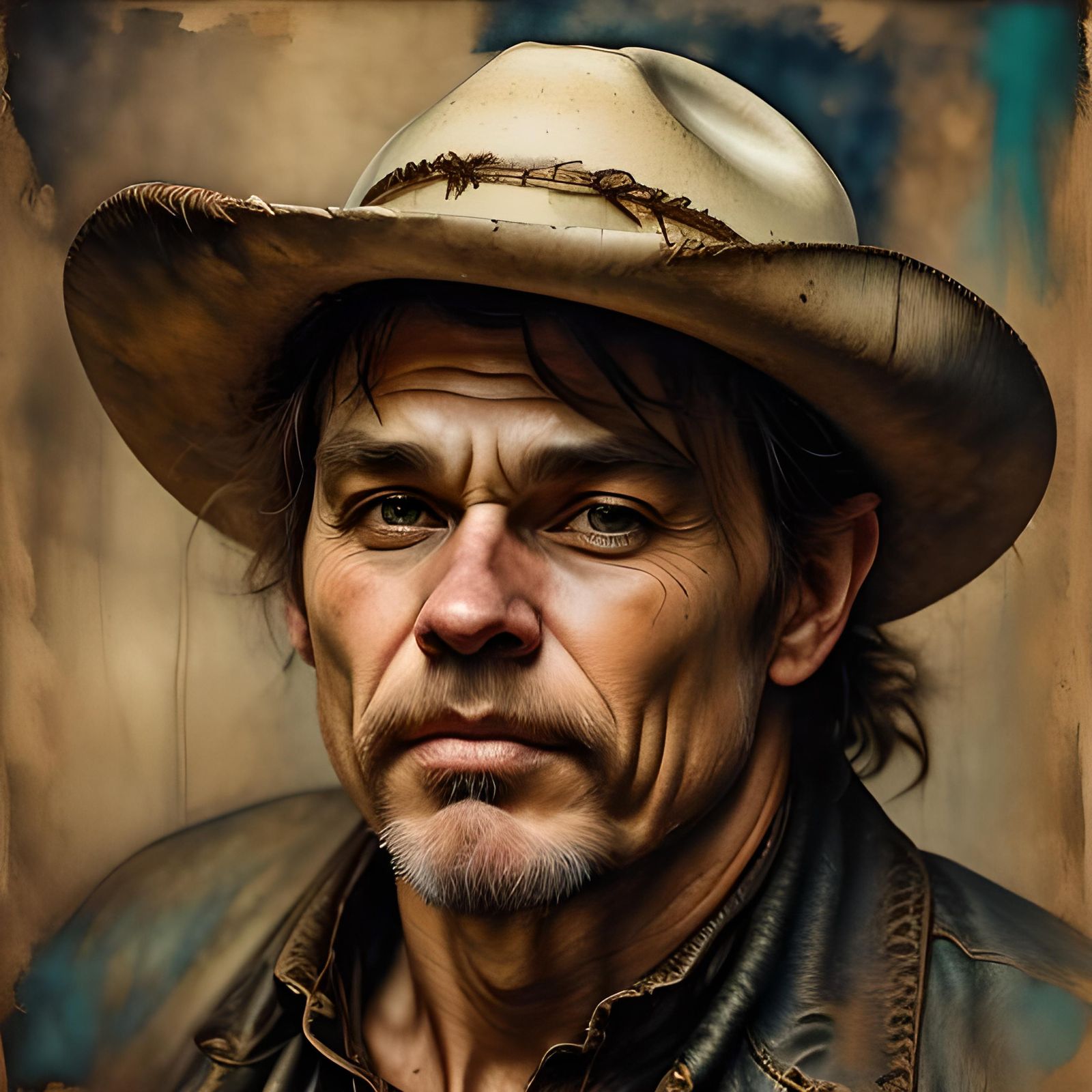 Elegant Woman in Western Barn, Moody Portrait