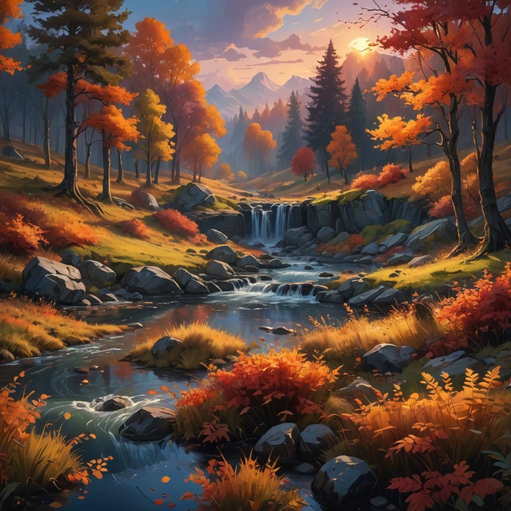 serene autumn landscape