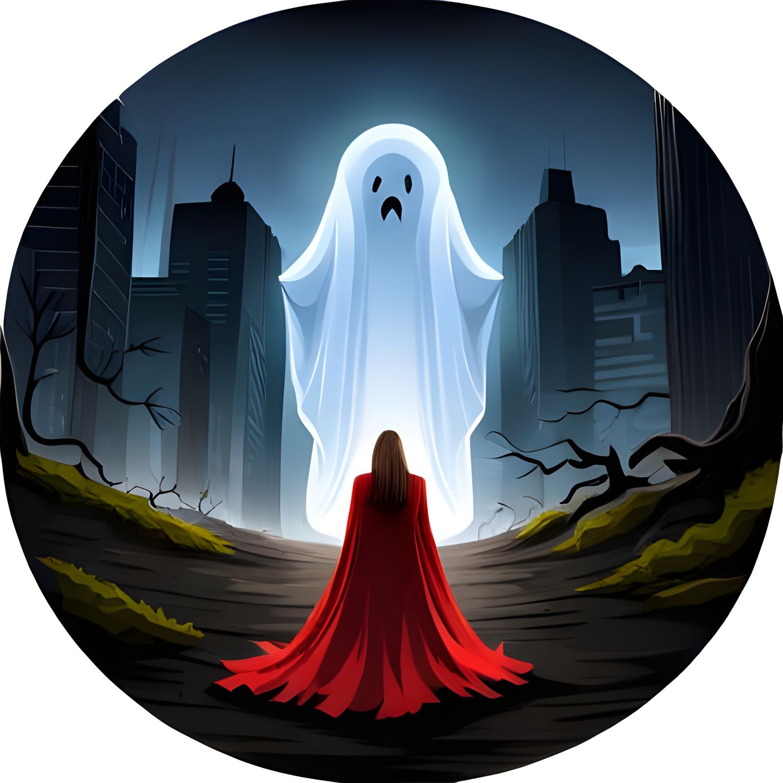 Eerie Ghostly Apparition of Pure Evil