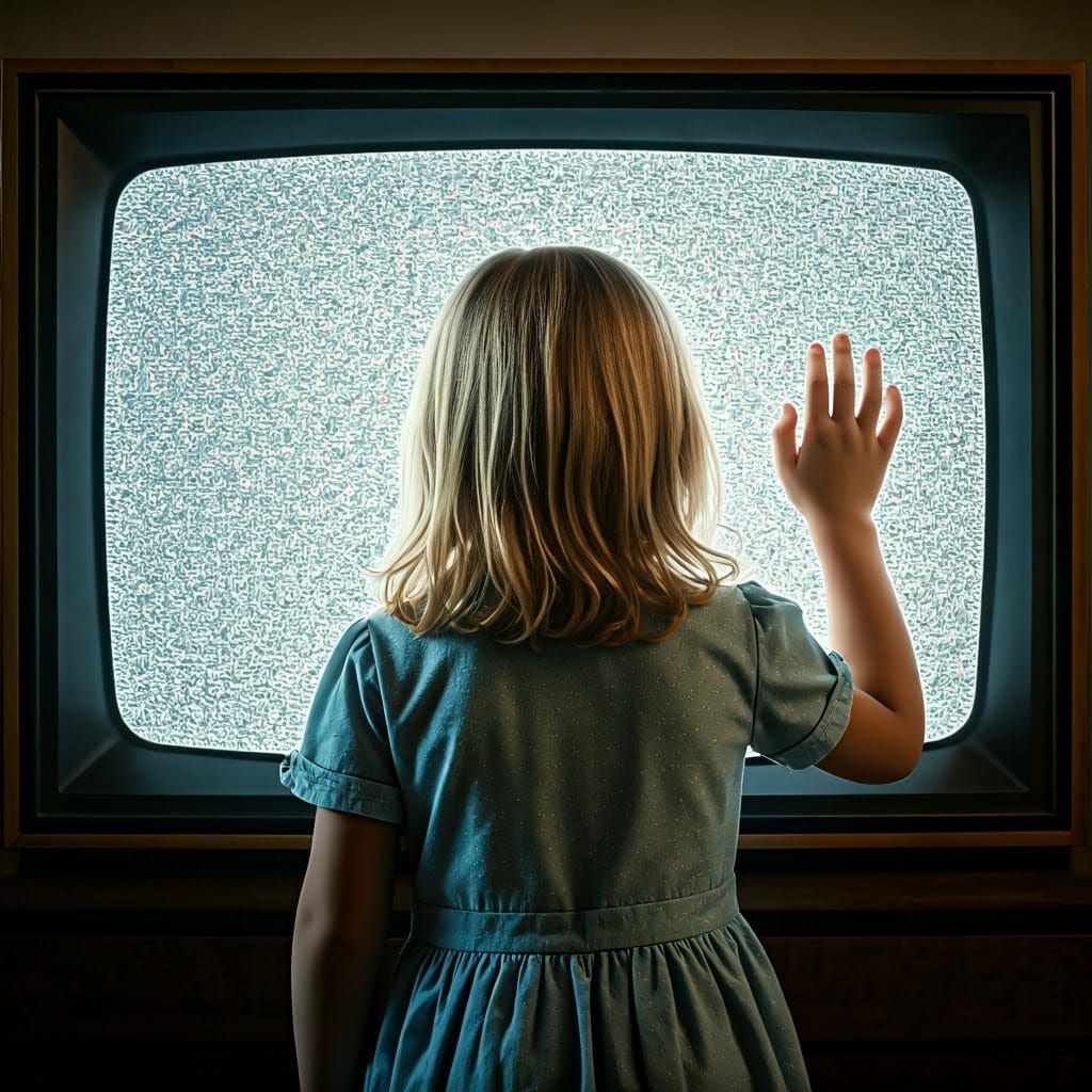 Poltergeist Carol-Anne Scene in Hyperrealism