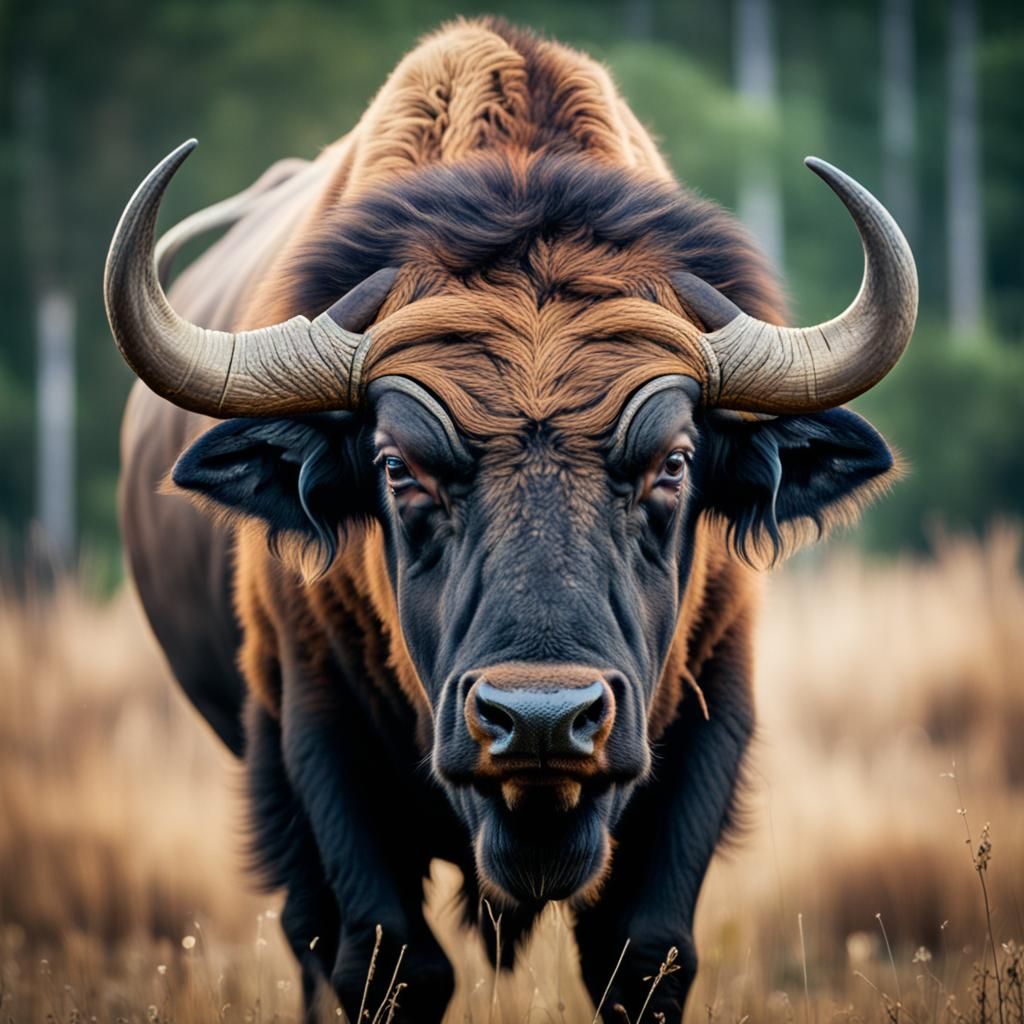 Epic Photo Portrait of a Buffalo in Natural Light