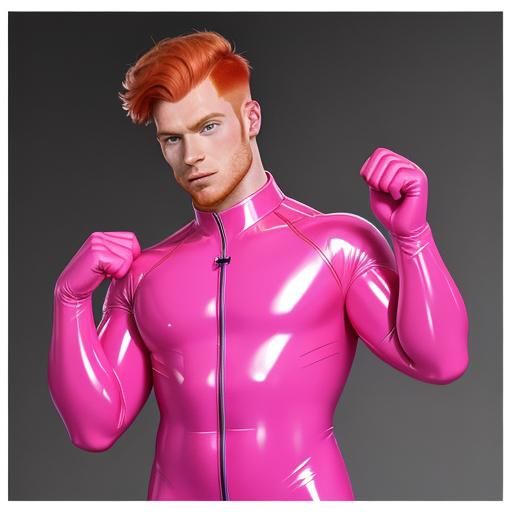 The Rubber-Suit Heroes: Pink Rubber Man