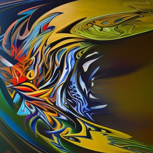 The Solar System in Expressionist Style