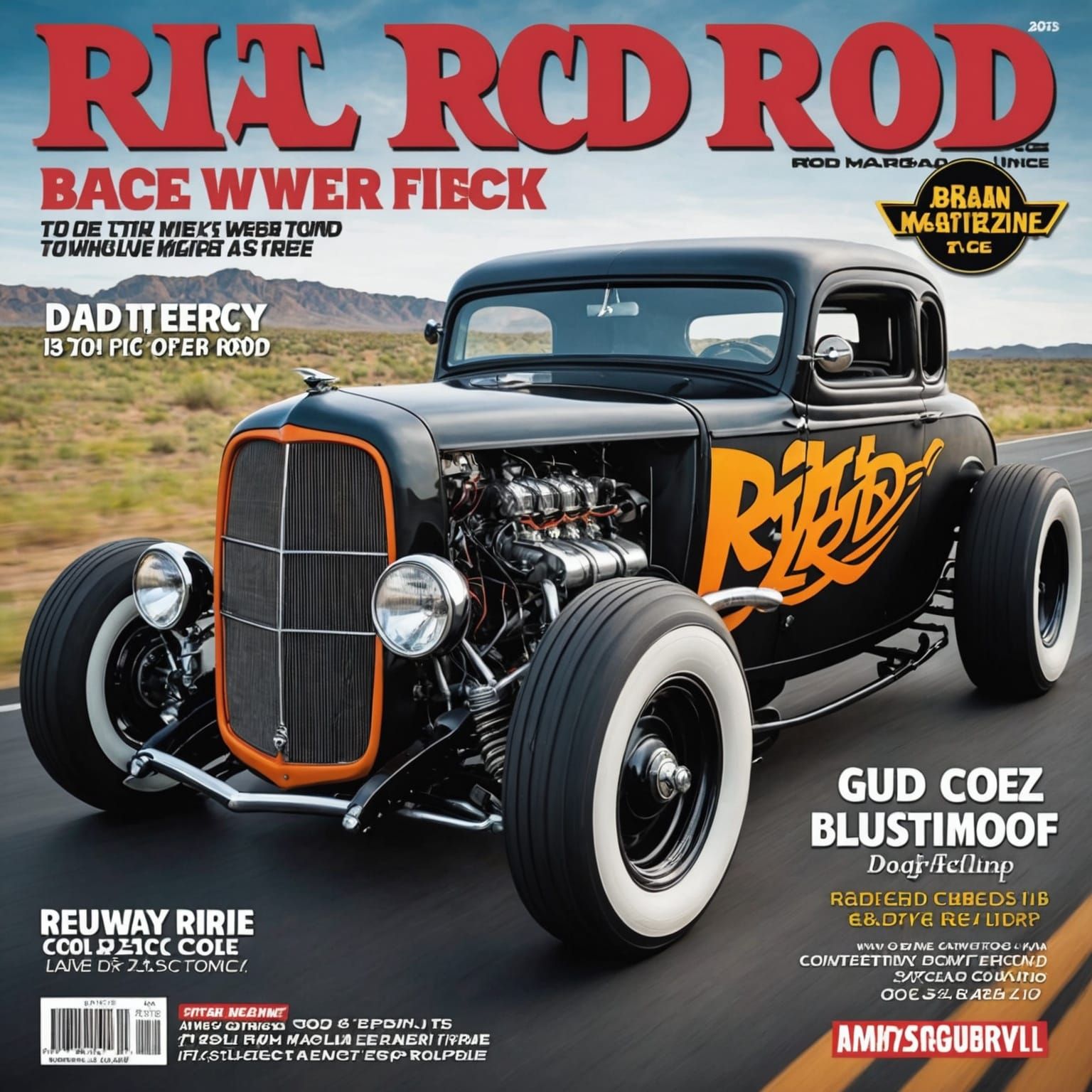 Rat Rod Cover Art for Magazine