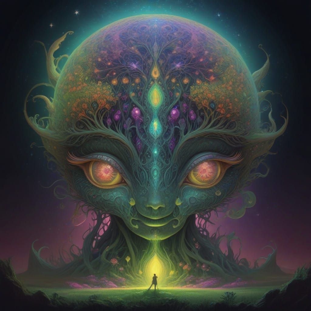 Vibrant, Dreamlike Realm Unveiled