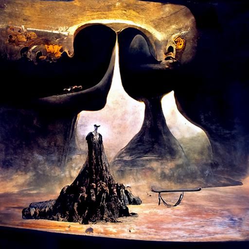 Surreal Choir in Hell by Zdzisław Beksiński