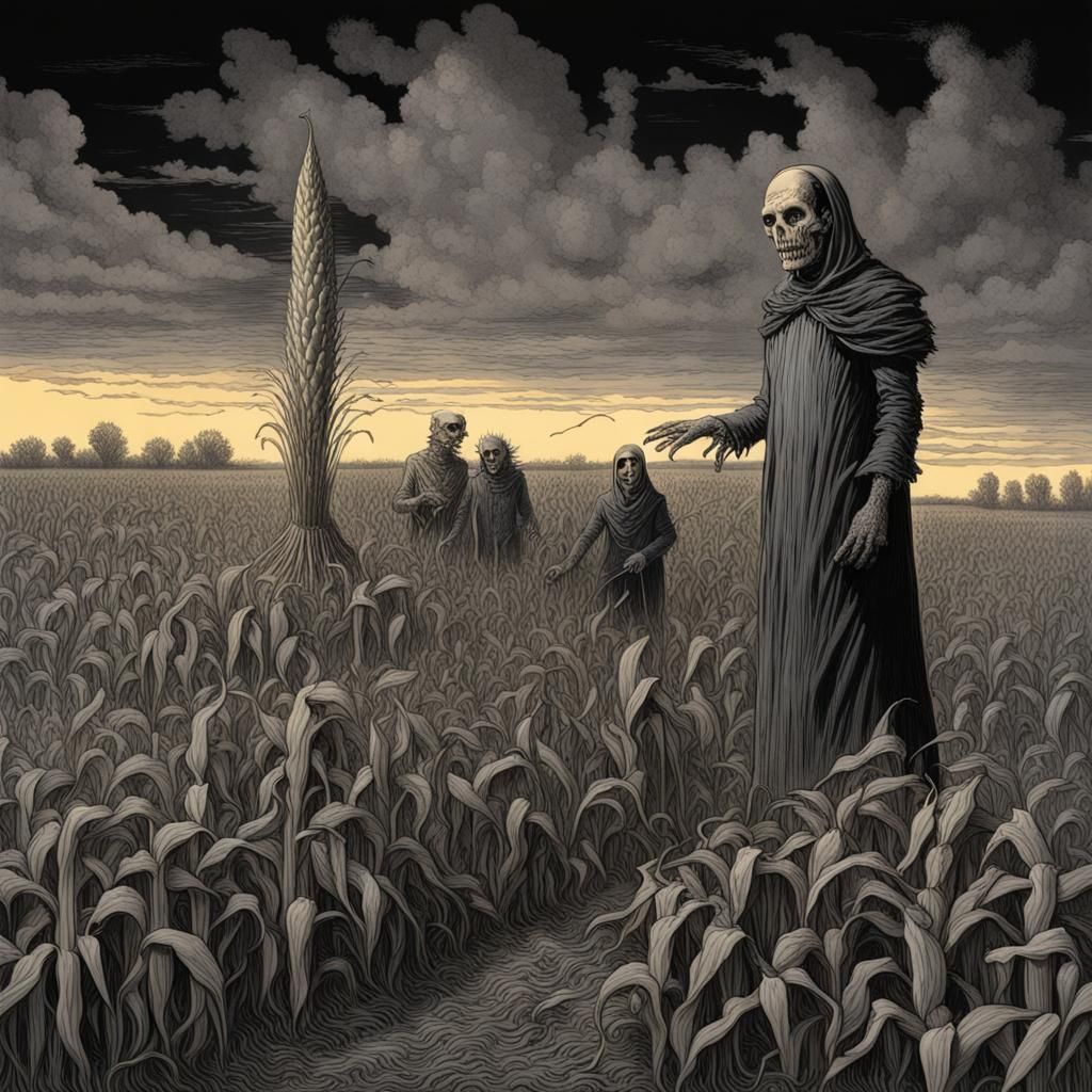 Horror Characters Celebrate Fall Harvest