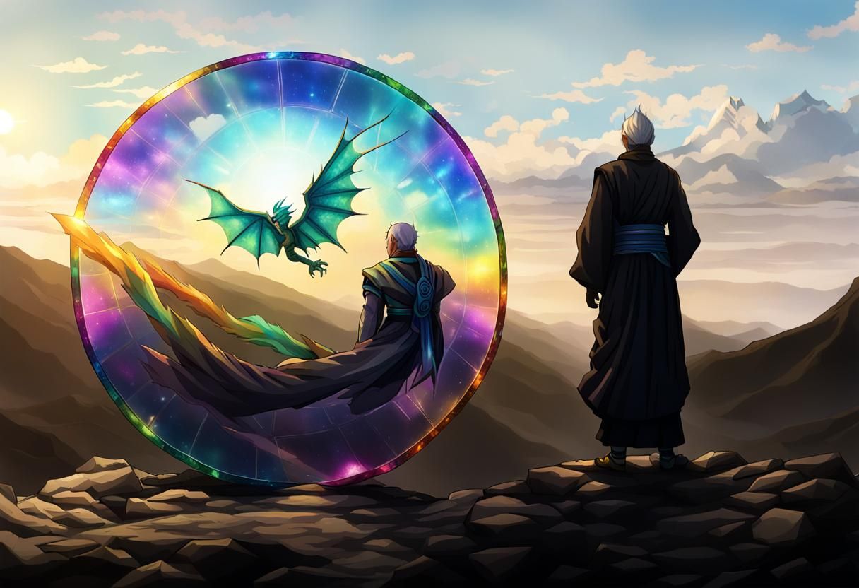 Prismatic Dragon and Zen Master Contemplation