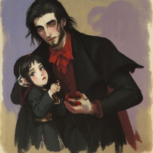 Vampire's Gift: Abstract Expressionist Painting