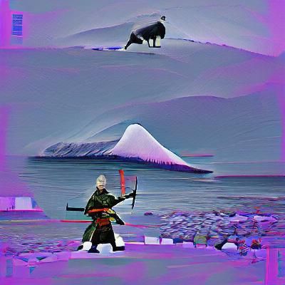 Svalbard Samurai AI Rendering