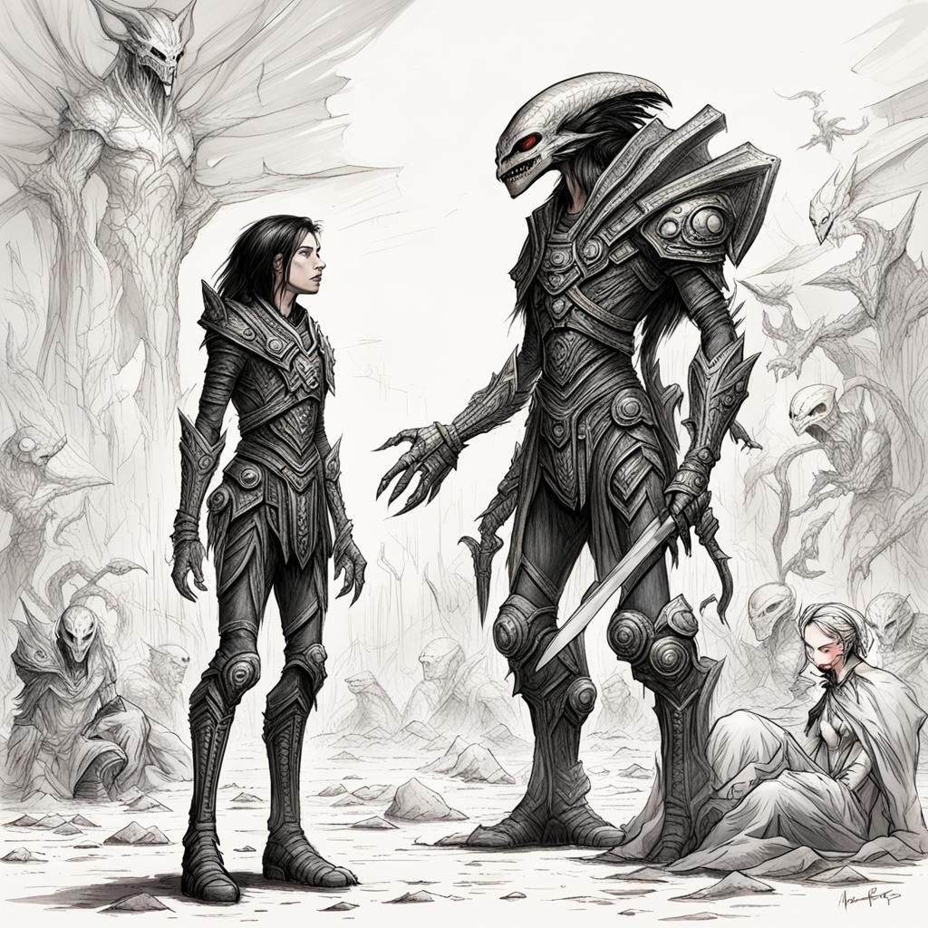 Predator Meets Alien Witch: A Strange Encounter