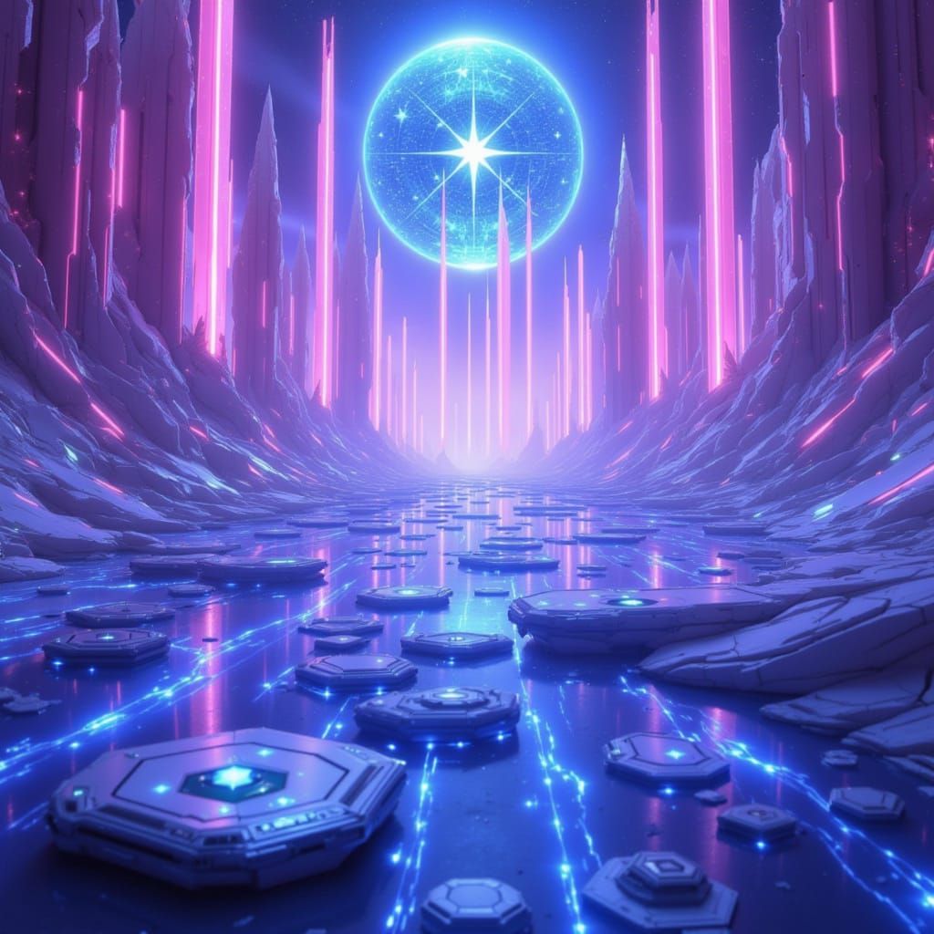 Blue Gemstone of the Gods in Quantum Blush