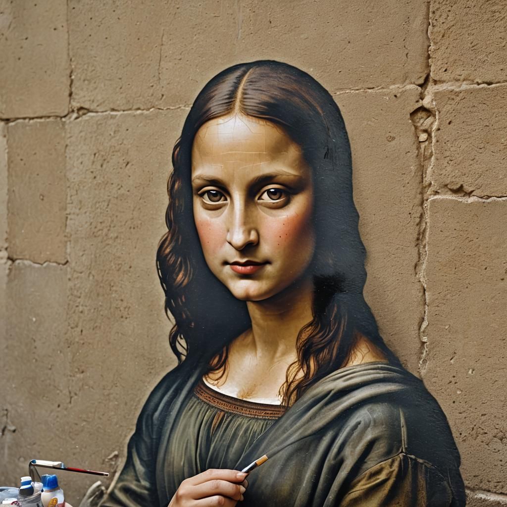 Mona Lisa: Street Portrait in France