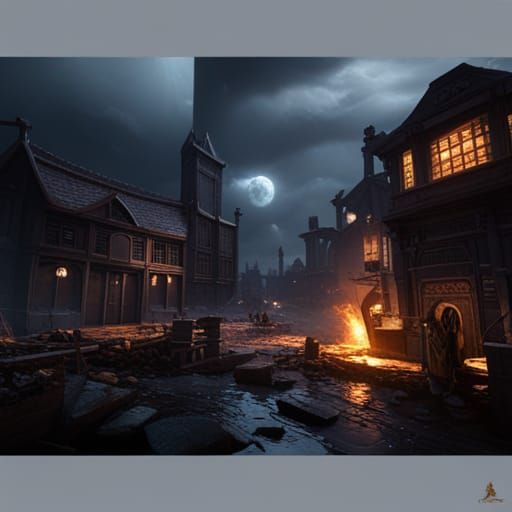 Fantastical Matte Painting in Deep Color