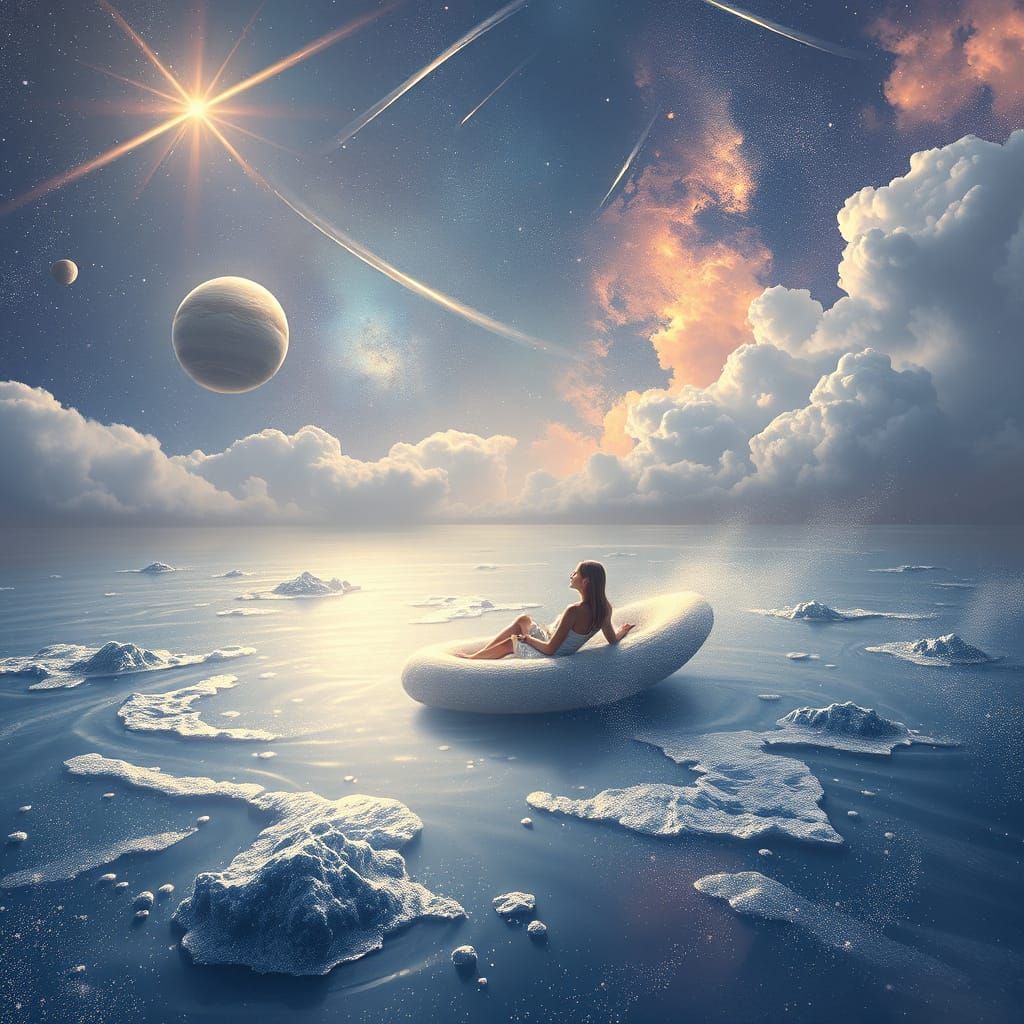 Cosmic Dreamscape in Soft, Ethereal Light