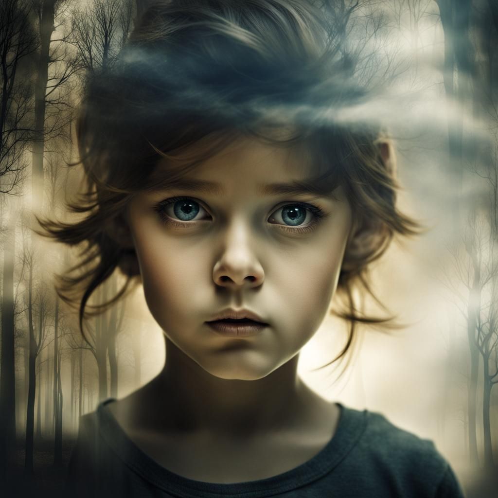 Double Exposure: Shadows and Light in Dreamlike Style