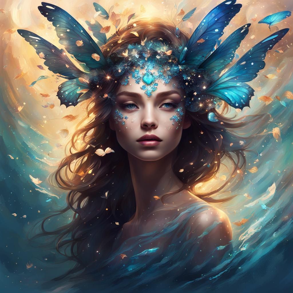 Dreamy Nymph with Dynamic Lighting, Splash Art